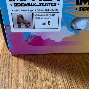 Leopard Print Sidewalk Skates - US 8